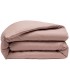 Housse de couette lin lavé rose nude