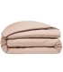 Housse de couette percale lavé rose