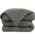 Housse de couette en Gaze de coton gris foncé