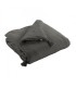 Courtepointe en gaze de coton gris foncé