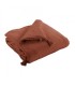 Courtepointe en gaze de coton terracotta