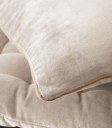 Coussin en velours de coton