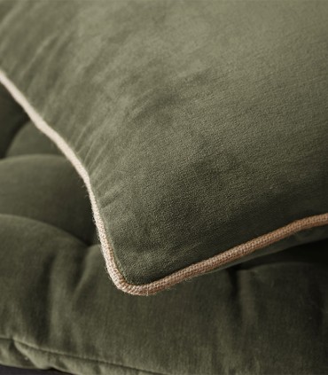 Coussin en velours de coton