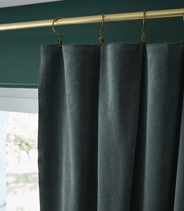 Rideaux en velours de coton