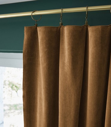 Rideaux en velours de coton