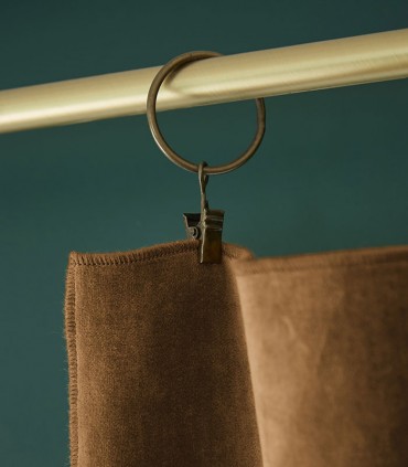 Rideaux en velours de coton