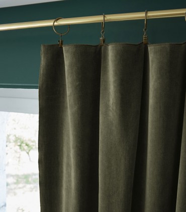 Rideaux en velours de coton