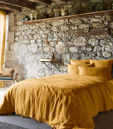 Housse de couette en lin lavé
