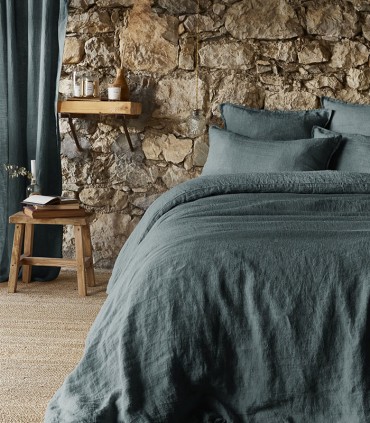 Housse de couette en lin lavé