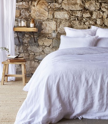 Housse de couette en lin lavé