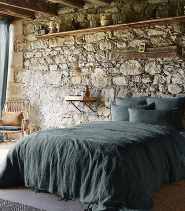 Housse de couette en lin lavé
