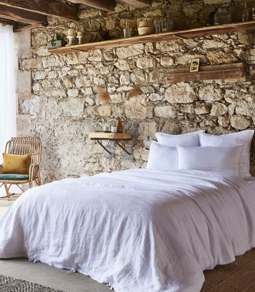 Housse de couette en lin lavé