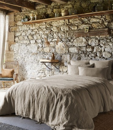 Housse de couette en lin lavé
