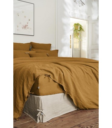 Housse de couette en lin lavé
