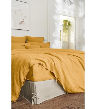 Housse de couette en lin lavé