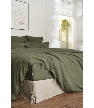 Housse de couette en lin lavé