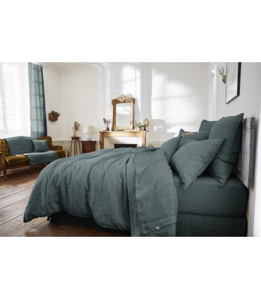 Housse de couette en lin lavé