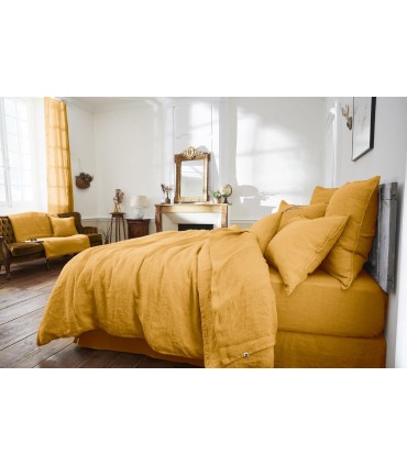 Housse de couette en lin lavé