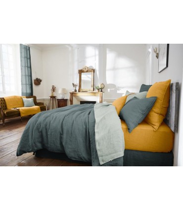 Housse de couette en lin lavé