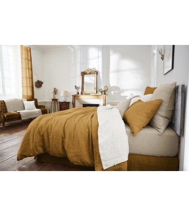Housse de couette en lin lavé