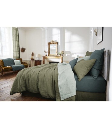 Housse de couette en lin lavé