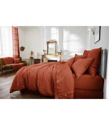 Housse de couette en lin lavé
