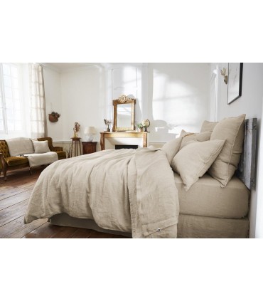 Housse de couette en lin lavé