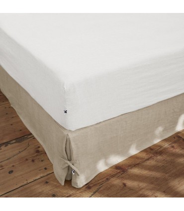 Draps housse en lin lavé
