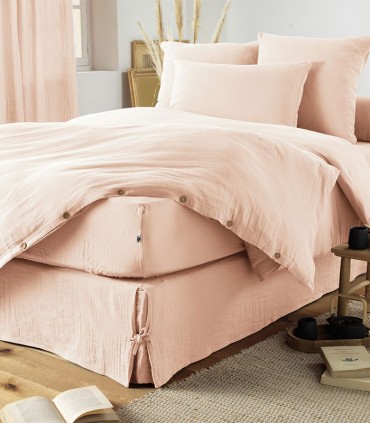 Cache sommier en Gaze de coton