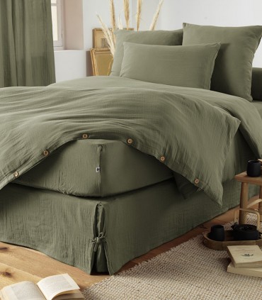 Cache sommier en Gaze de coton