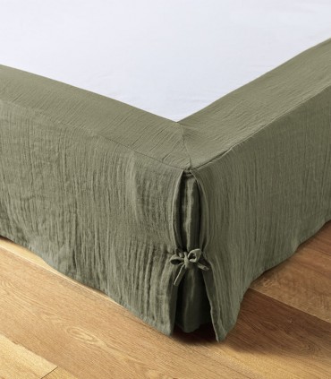 Cache sommier en Gaze de coton