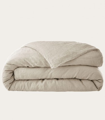 Housse de couette en lin lavé