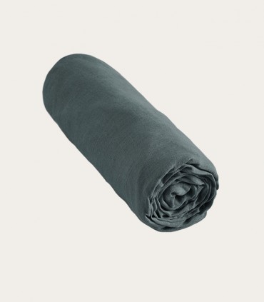 Draps housse en lin lavé