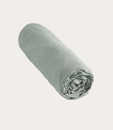 Draps housse en lin lavé
