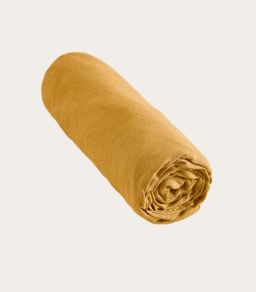 Draps housse en lin lavé