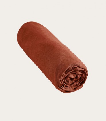 Draps housse en lin lavé