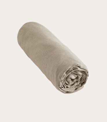 Draps housse en lin lavé