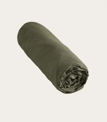 Draps housse en lin lavé