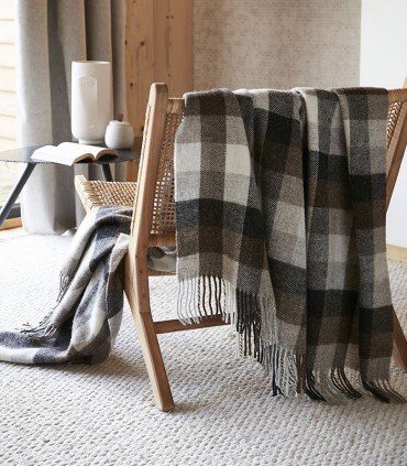 Plaid en 100% laine Marcel