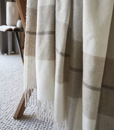 Plaid en 100% laine Marius