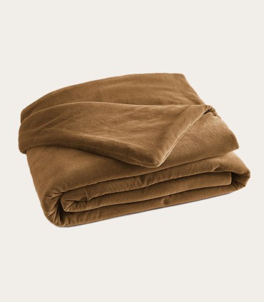 Courtepointe en velours de coton