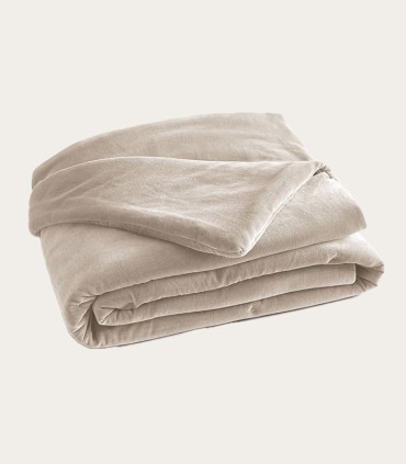 Courtepointe en velours de coton