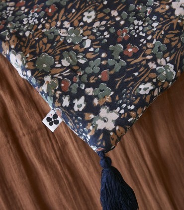 Courtepointe en gaze de coton imprimée