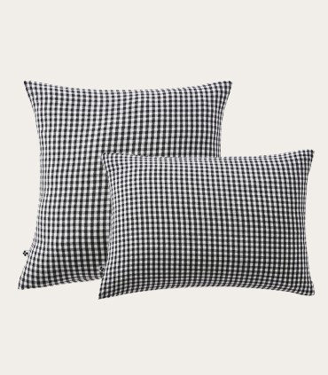 Taie d'oreiller imprimée vickie gaze de coton