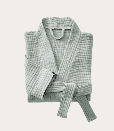 Peignoirs kimono en gaze de coton