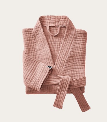 Peignoirs kimono en gaze de coton