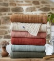 Linge de bain en gaze de coton