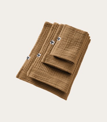 Linge de bain en gaze de coton