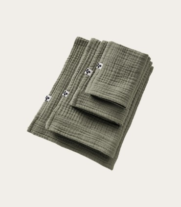 Linge de bain en gaze de coton