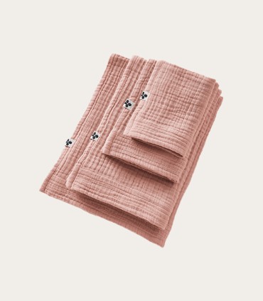 Linge de bain en gaze de coton